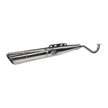 Auspuff mit Logo 22mm wie original von Jarmacol Chrom